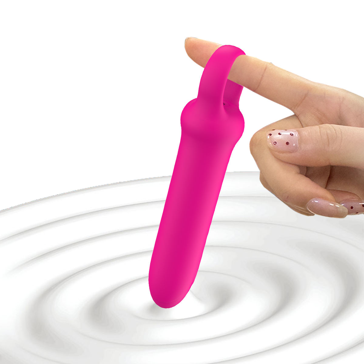 Portable Mini Wand Massager 10-Function Bullet Vibrator Sex Toy for Women Soft Silicone & ABS Materials Adult Products