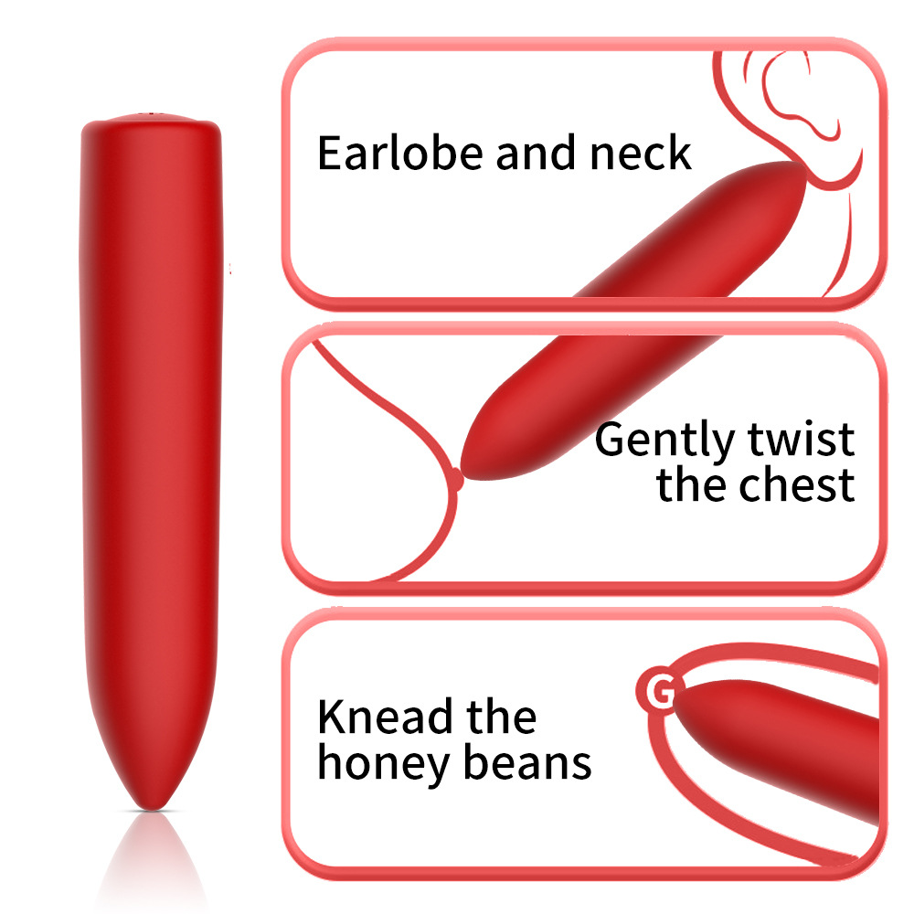 Mini Bullet Vibrator - 10 Modes for G Spot & Clitoral Stimulation, Pleasure for Female & Couples, Discreet, Black, Rechargeable, Portable, Waterproof, Suitable for Games, Travel - Image 3