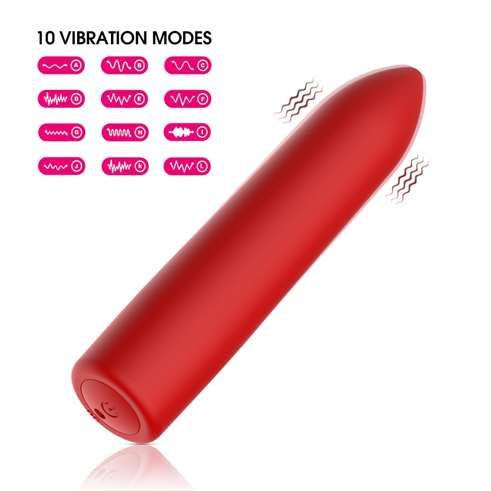 Mini Bullet Vibrator - 10 Modes for G Spot & Clitoral Stimulation, Pleasure for Female & Couples, Discreet, Black, Rechargeable, Portable, Waterproof, Suitable for Games, Travel - Image 6