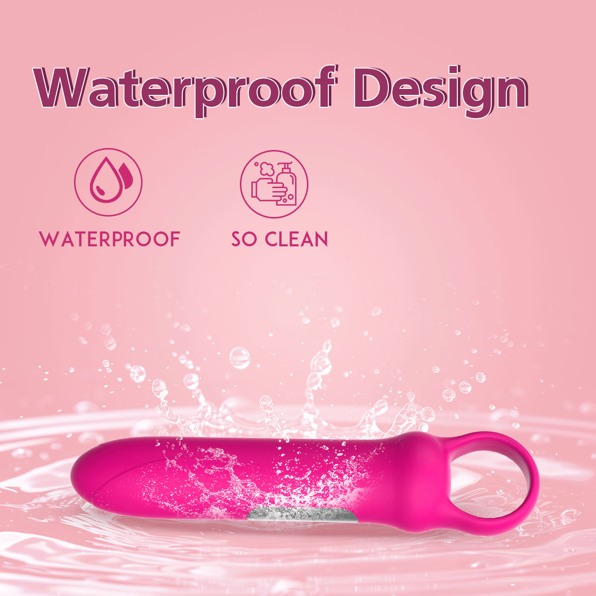 Portable Mini Wand Massager 10-Function Bullet Vibrator Sex Toy for Women Soft Silicone & ABS Materials Adult Products - Image 5