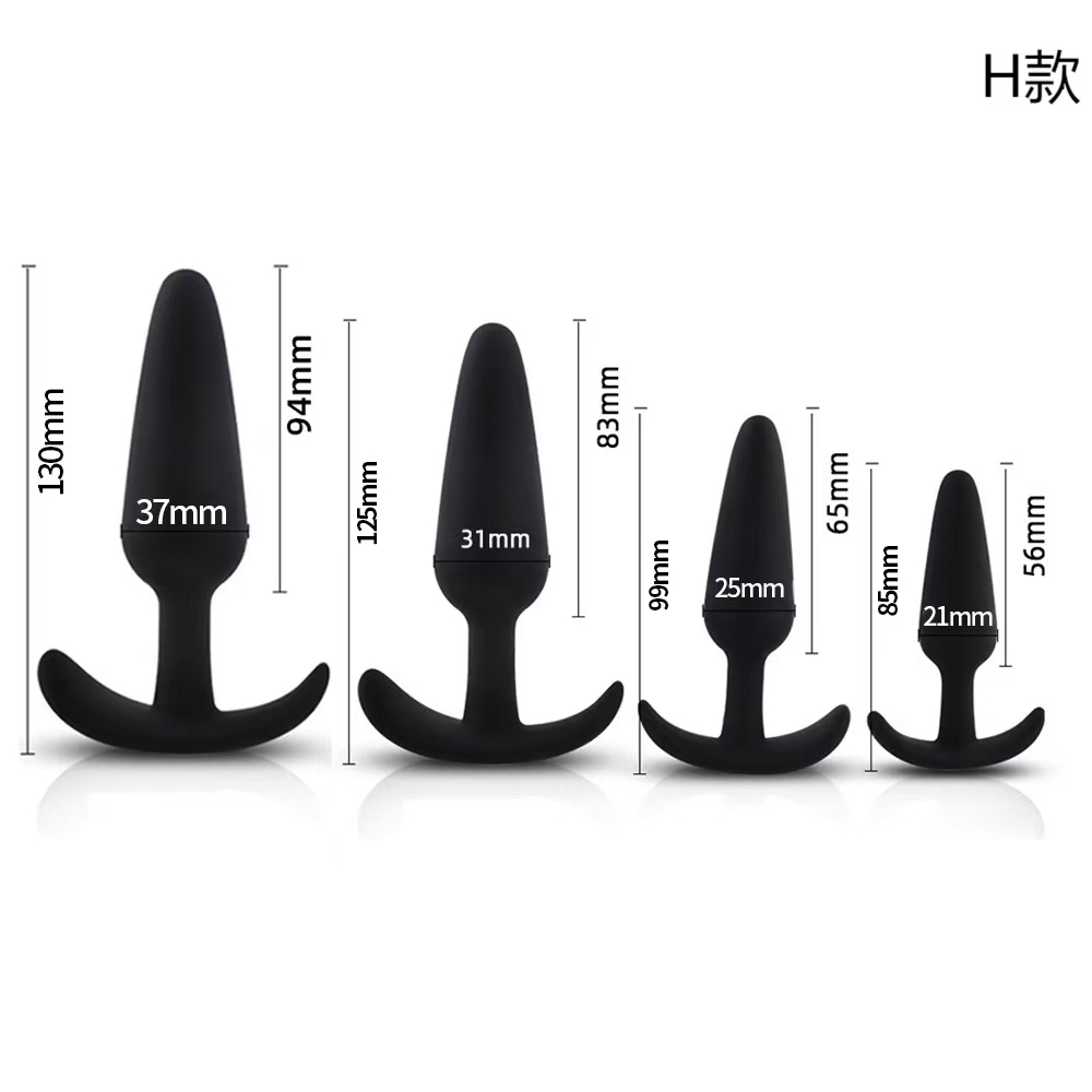 Silicone Anal Plug 4Pcs/set Training Set Anal Sex Trainer Prostate Massage Anus Dilator Anal Ball for Beginners - Image 2