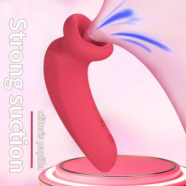 3 in 1 Silicone Dildo Masturbator, Women Sex Toys Suction Vibrator Nipple Toys with 3 Sucking & 10 Tongue Licking & Vibrating, Tongue Toy for Women Clitoral Sucker Rose Sex Toy,Mouth-Sucking and Vibrating Sex Toy for Women
