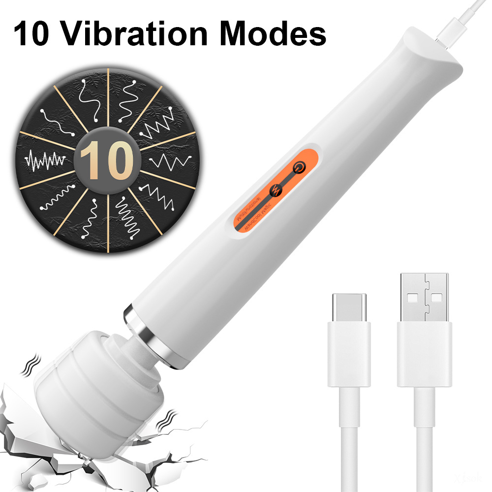 AV Magic Vibrator Wand with Rechargeable Battery Clit Stimulator Vibrators Vibrator for Her Sex Toys Personal Wand Massager - Image 2
