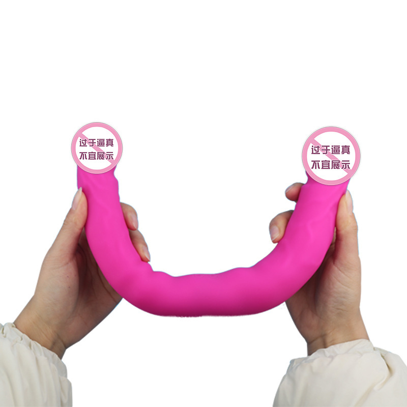 Realistic Dual-Headed Silicone Vibrator Waterproof Double-Ended Dildo for Couples Adult Toy for Shared Pleasure - Image 2