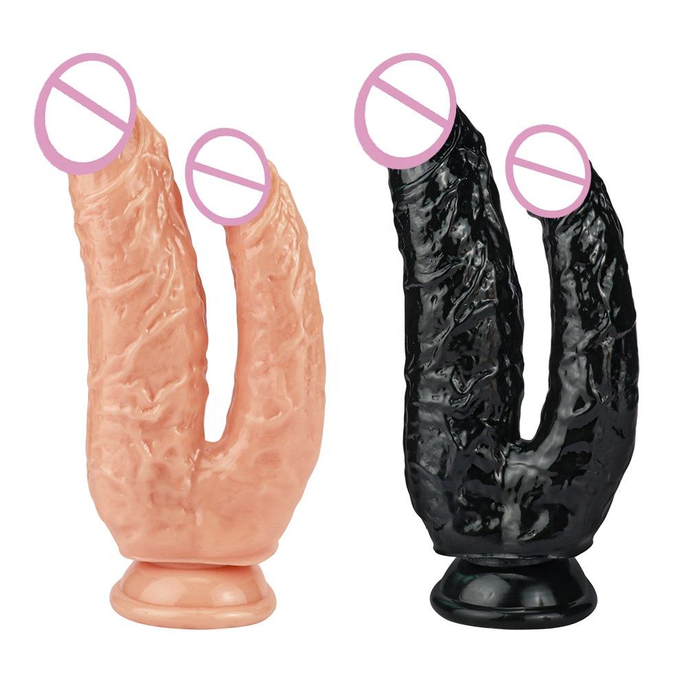 Wholesale Silicone Dildo Female Masturbation Device Sex Toy Female Double-headed Dildo