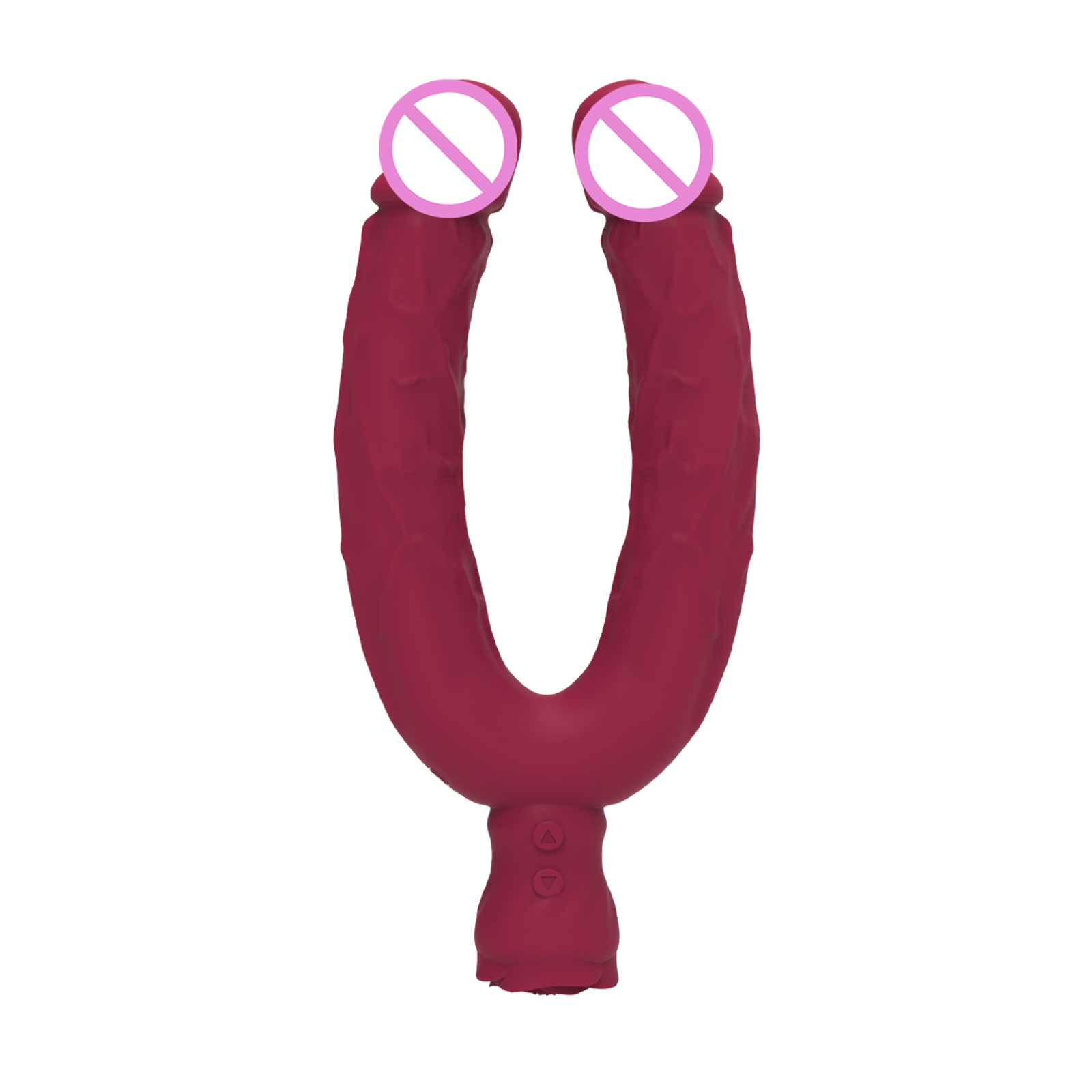 Flexible Rose Double Ended Dildo Vibrator Lesbian Sex Toys Vibrators for Couple With 10 Vibrating Modes Sex Toy for Women - Image 10