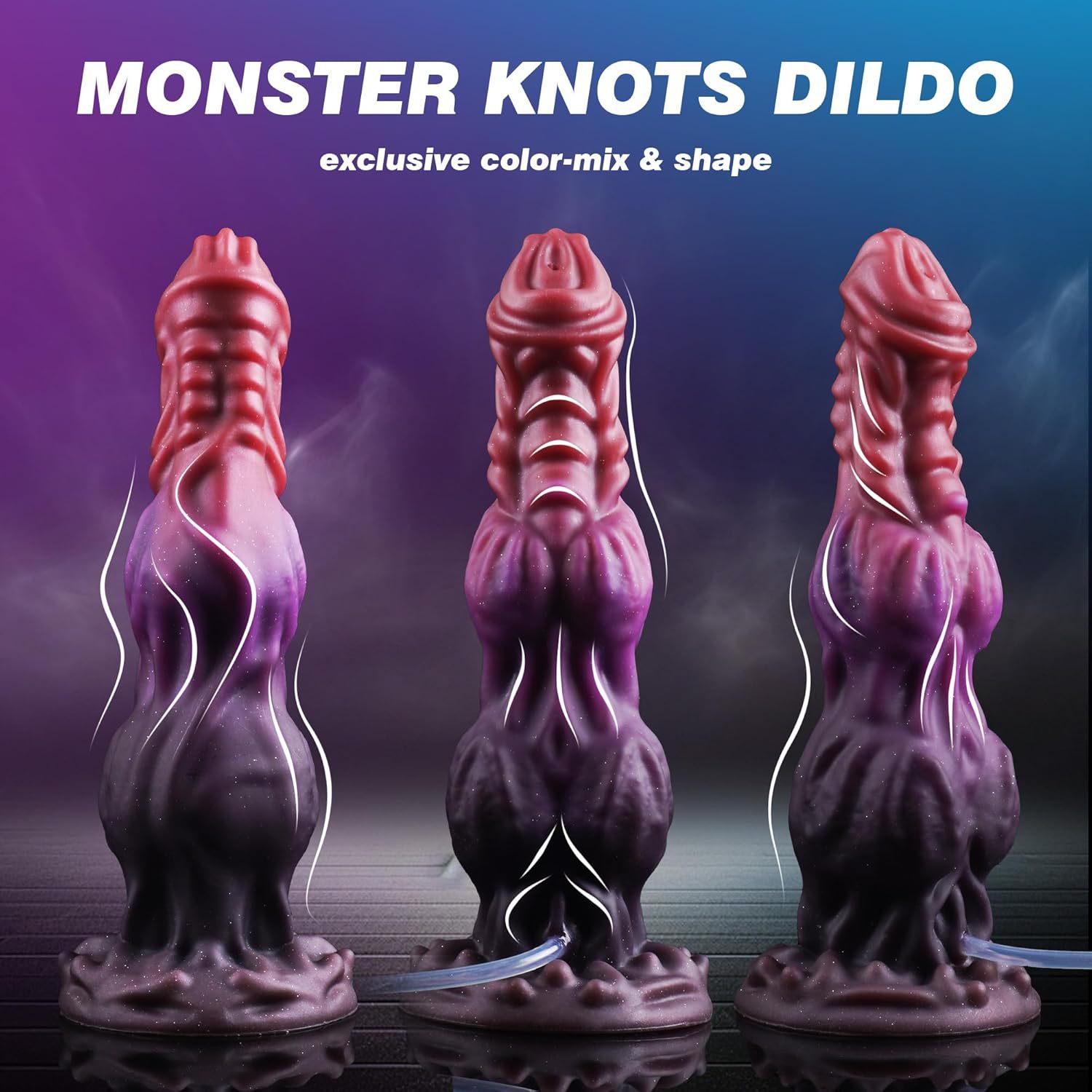 Fantasy Monster Animal Dog Knot Dildo with Strong Suction Cup Silicone Squirting Anal Dildo Adult Sex Toys for Women Men - Image 2