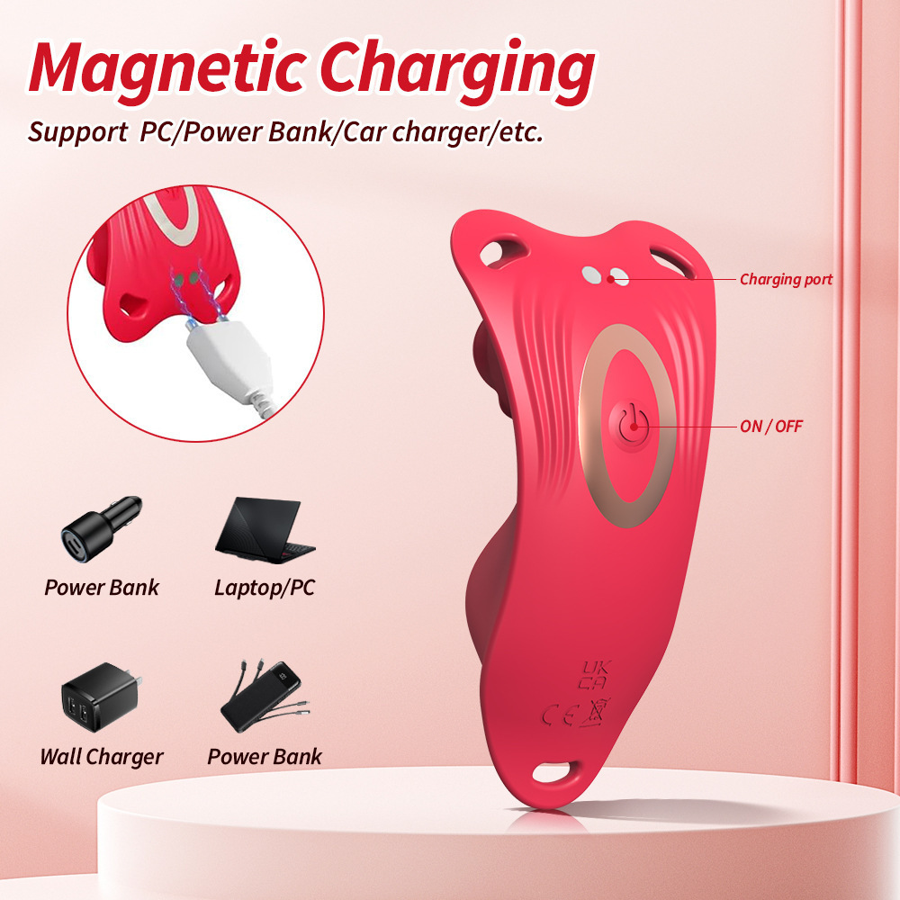 Adult Wearable Panty Vibrator 3-in-1 APP Remote Control Mini Butterfly 10 Modes USB Female Sex Toy Remote Control Rose Vibrators for Men Women's Sexual Pleasure - Image 10