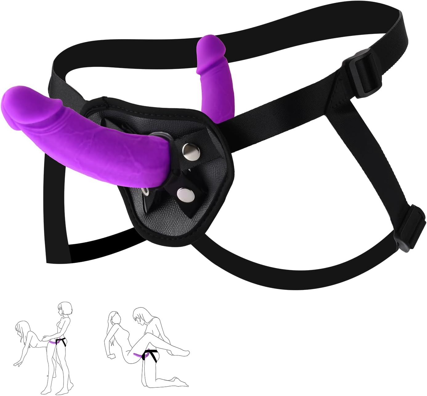 Good Quality XX Hot Sax Toys for Man Dual Ended Strap-On Silicone Dildos Realistic Wearable Dildos for Women Lesbian - Image 7