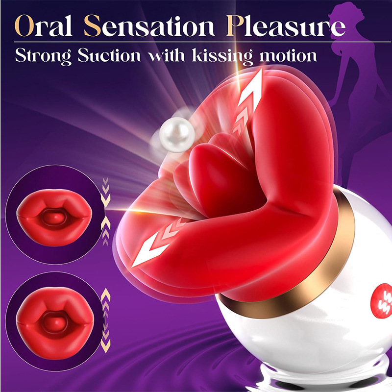 Rose Sex Toys Vibrator Adult Sex Toys for Women 3IN1 Mouth Sucking Vibrator G Spot Vibrators Clitoral Stimulator Couples - Image 9