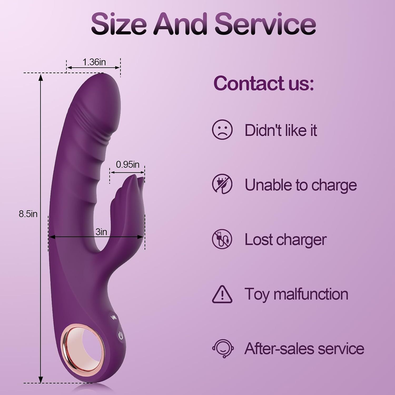 Thrusting G Spot Vibrator - Rabbit Sex Toy with Dual Stimulation, Clitoral & G Spot Vibrating Dildo for Women - Image 12