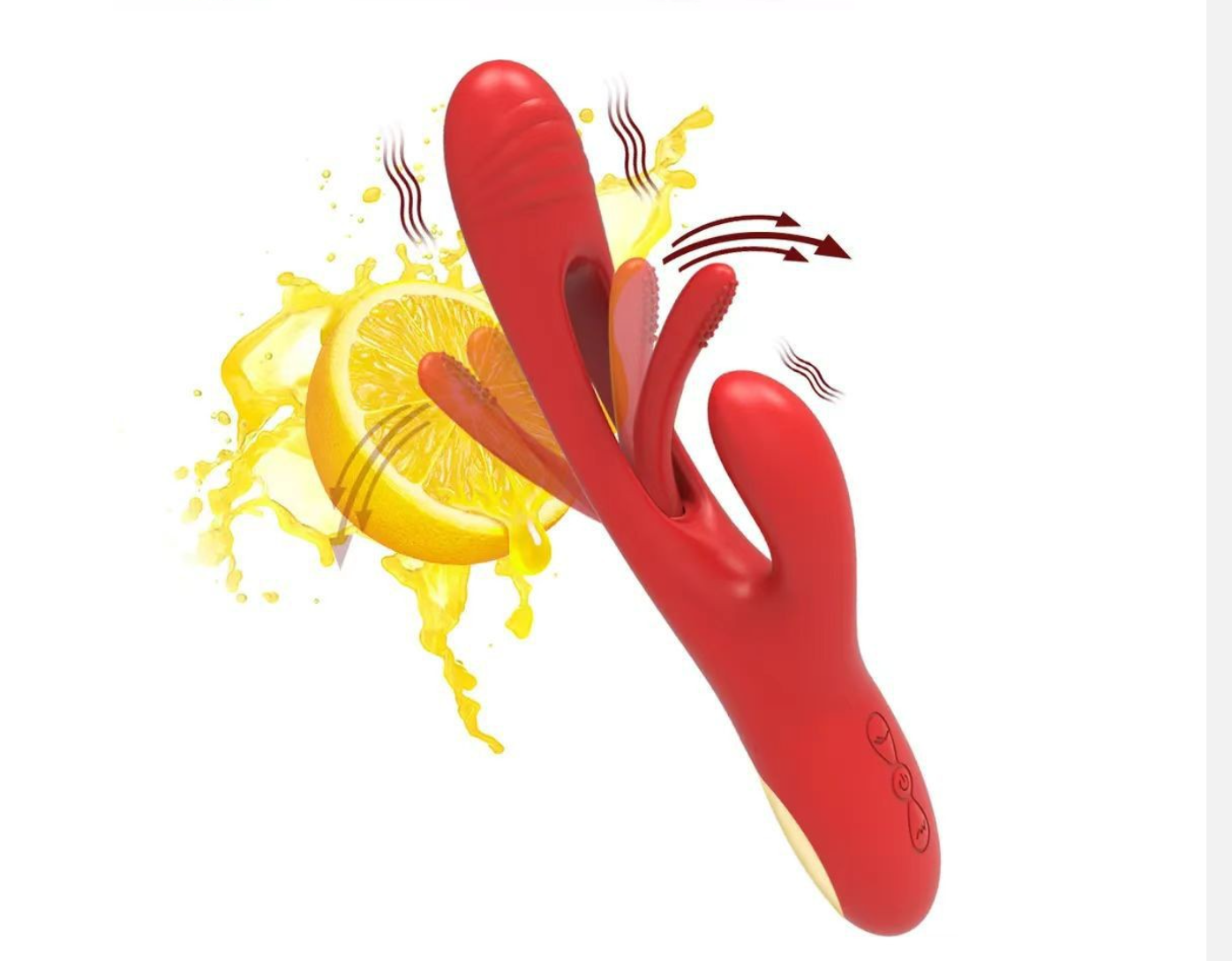 Vibrator Dildo Rabbit Sex Toys -G Spot Vibrator Massager for Women Clitoral Nipple Stimulation, 3 in 1 Sex Toys with 14 Vibration & 7 Tongue Licking Flapping, Adult Sex Toys - Image 4