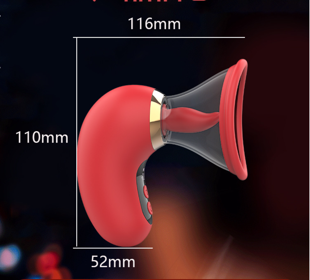 Licking & Sucking Clitoral Stimulator Rose Tongue Vibrator for Women Nipple Clit Sucker Sex Toy Adult Product Wholesale - Image 2