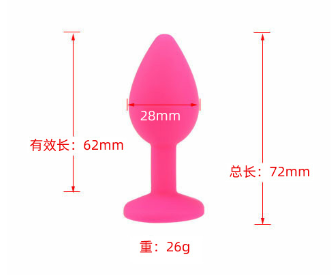 3pcs/set Silicone Anal Plug Jewel Butt Plug Black Red Pink Purple SML Anal Play for Women Sex Toys - Image 3