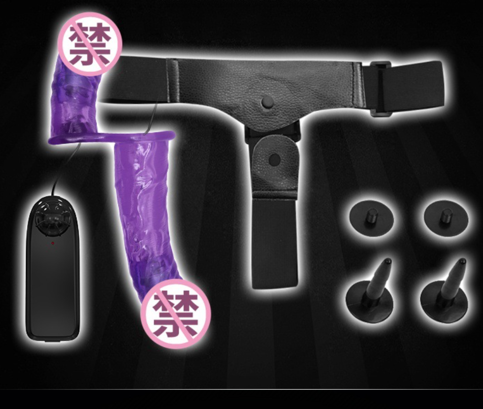 High Quality 2-Way Strap-On Silicone vibrator Dildo Adjustable Belt Soft Double-Ended TPE Dildo with belt Sex Toy - Image 3