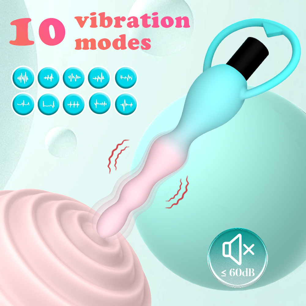 Vibrating Anal Plug Prostate Massage Anal Beads Butt Plug Vibrators Sex Toys for Women Couples Butt Plug Silicone Adult Products - Image 2