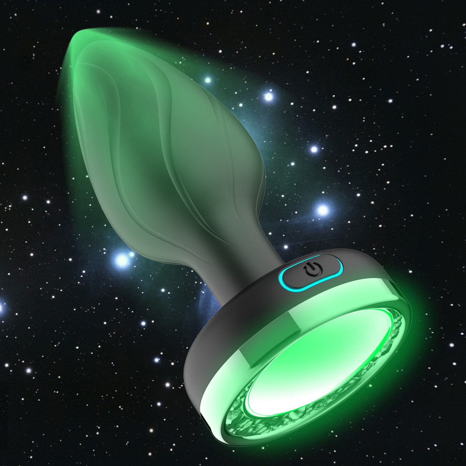 Waterproof Wireless Colorful Light Men Massage Butt Plug 10 Vibrations Vibrator Anal Toy for Male - Image 2