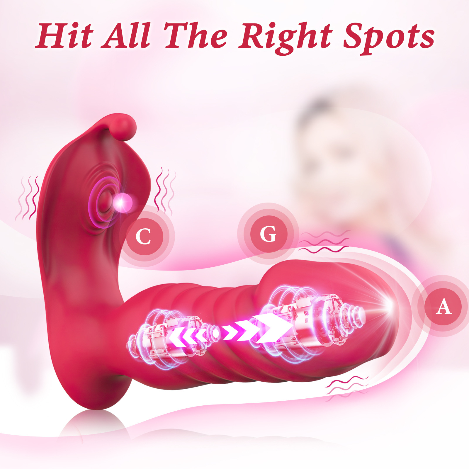 Adult Mini Sex Toys Female Simulation Masturbation Device Double Shock Butterfly Telescopic Invisible Outing Vibrator Sex Toys - Image 3