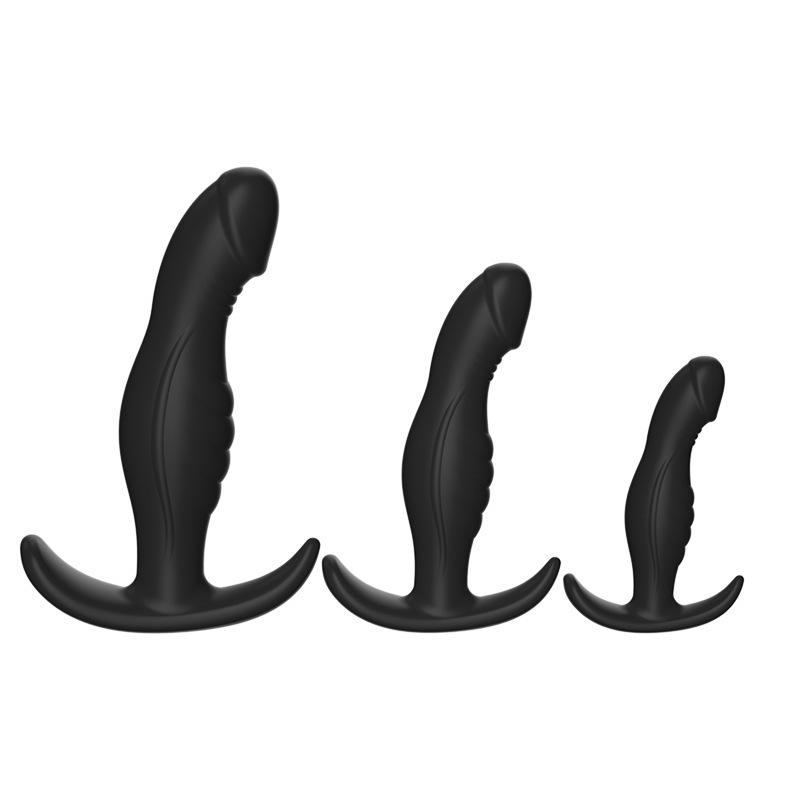 3pcs/set Black Butt Plug Adult Toys Prostate Massager Male and Female Shared Masturbator Sexual Stimulation Anal Plug - Image 2