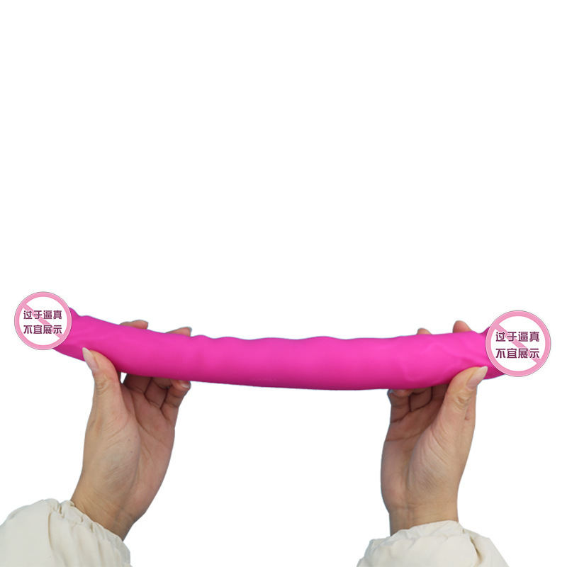 Realistic Dual-Headed Silicone Vibrator Waterproof Double-Ended Dildo for Couples Adult Toy for Shared Pleasure - Image 3