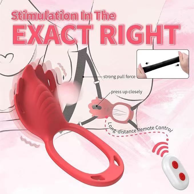 APP + Remote Control Strap-on Sex Toys with 9 Vibration Modes Multi Modes Adjustable Buckle Vibrating Rings Adult Products Panty Vibrators for Woman - Image 2