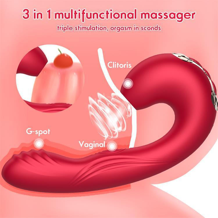 3 in 1 Nipple Suction G Spot Vibrator Powerful Clitoral Sucking Long Dildo Stimulator Sex Product for Female - Image 3