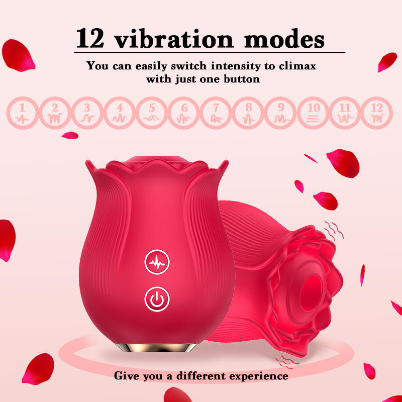 Wholesale New Rose Vibrator Manufacturer Cheap Price Rose Toys Nipple Clitoral Sucking Rose Vibrator Sex Toys for Woman - Image 3