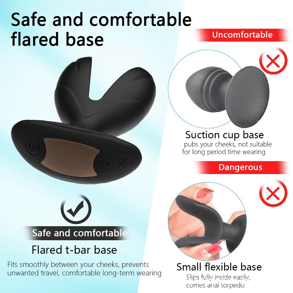 Vibrating Anal Plug with Electric Shock, Rechargeable Anal G Spot Vibrator Adult Sex Toys for Women and Couple Gay Sex Play - Image 5