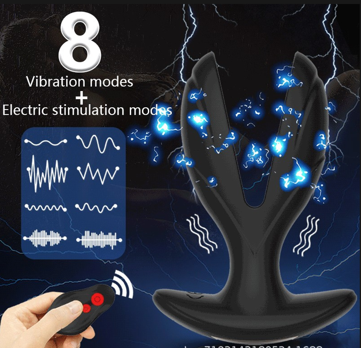 Vibrating Anal Plug with Electric Shock, Rechargeable Anal G Spot Vibrator Adult Sex Toys for Women and Couple Gay Sex Play - Image 6