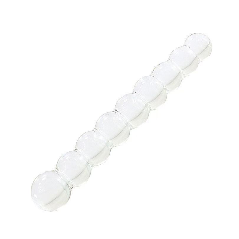 Dildo Makers Sensual Double Glass Anal Dildo Round Anal Bead Anus Massager Crystal Anal Plug Dildo - Image 5