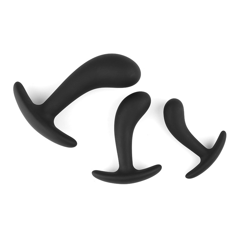 New Butt Plug Trainer Kit 3 Pcs/set Silicone Anal Plugs Training Set with Flared Base Prostate Sex Toys - Image 6