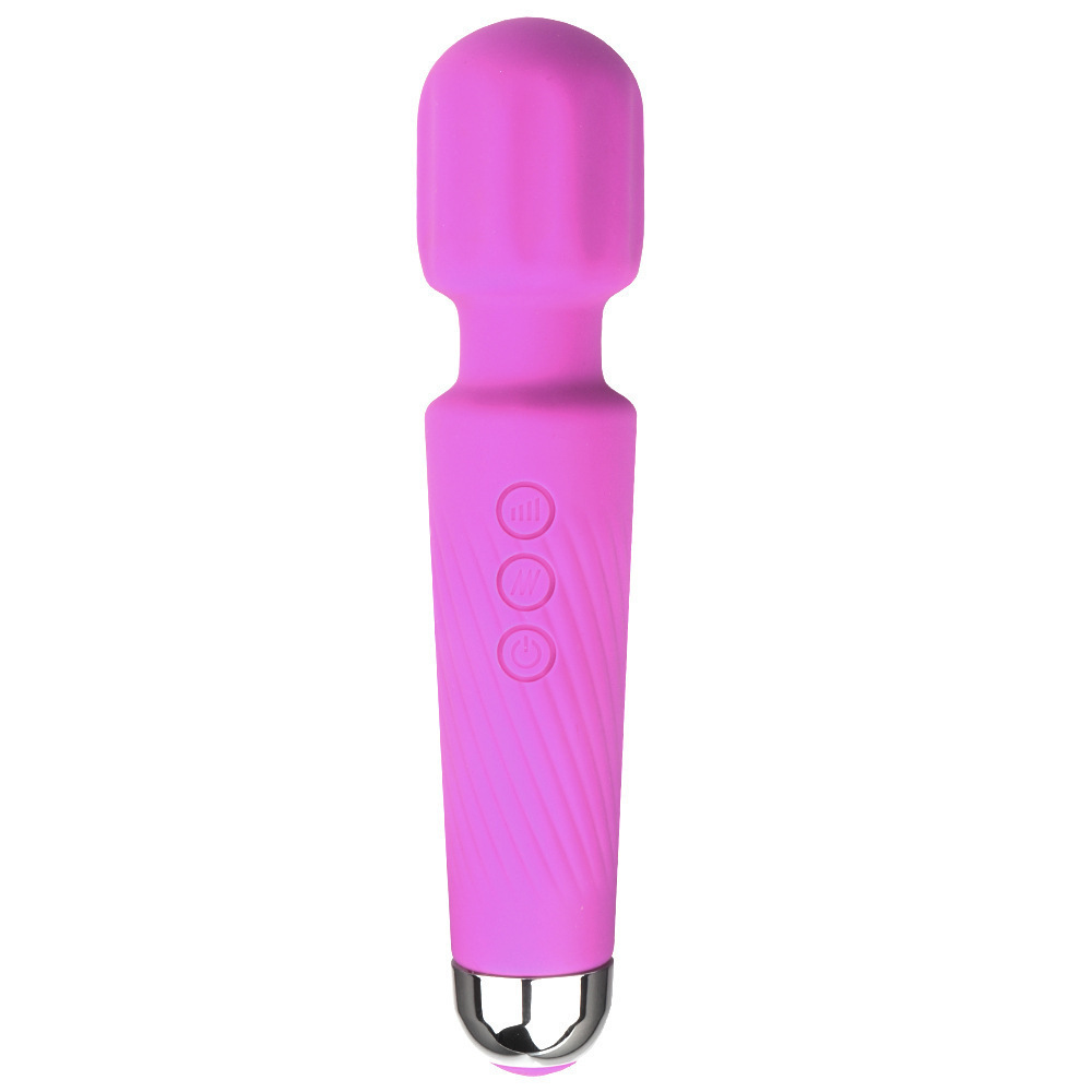 USB Charge Magic 20 Pattern 8 Speed AV Wand Massager Electric Relax Massage Vibrator Waterproof Silicone Personal Body Massager - Image 13