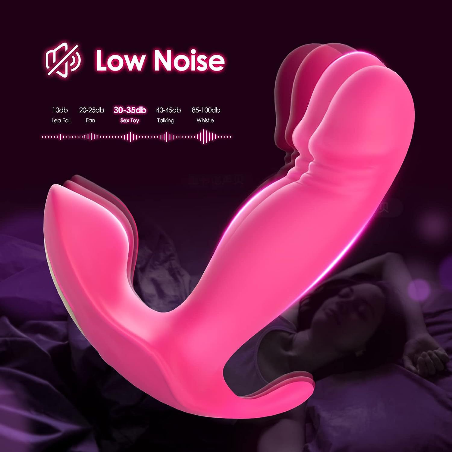 Wearable G Spot Dildo Vibrators Adult Sex Toys with 10x2 Quickly Wiggling & Vibrating Modes App Remote Control Panty Mini Vibrator - Image 6
