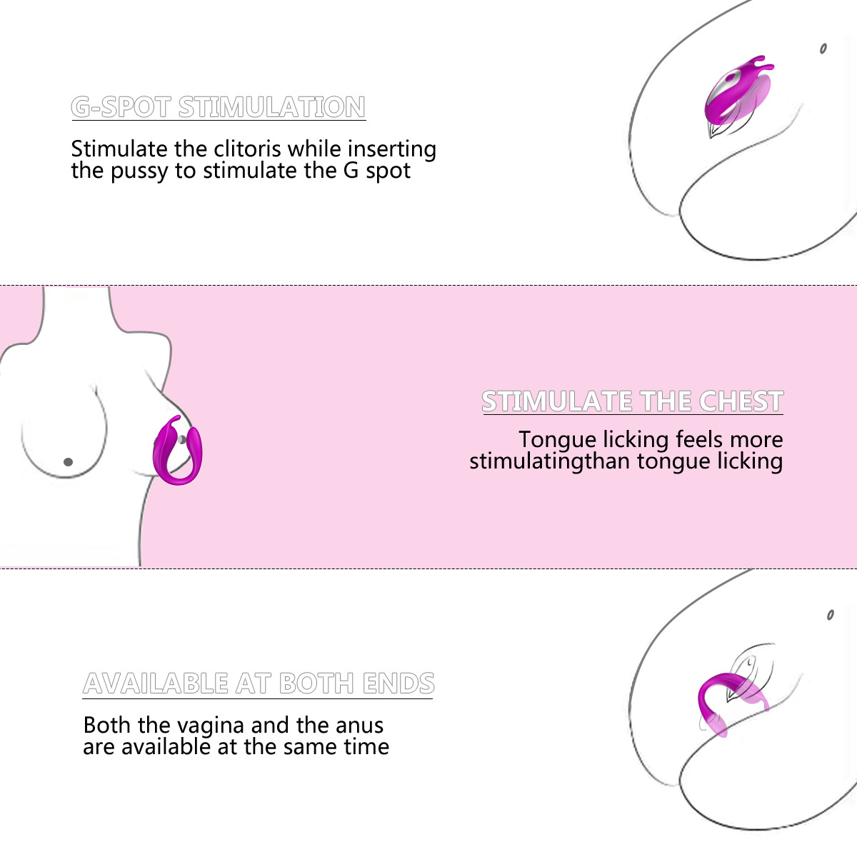 Wearable Remote Control Vibrator - BIG SHOCKED Rabbit Adult Sex Toys for Women Couples Female Sex Toy G Spot Vibrater Clitoral Penis Vibrators with 10 Powerful Vibrating Dildo Sexual Pleasure Tools for Women - Image 6