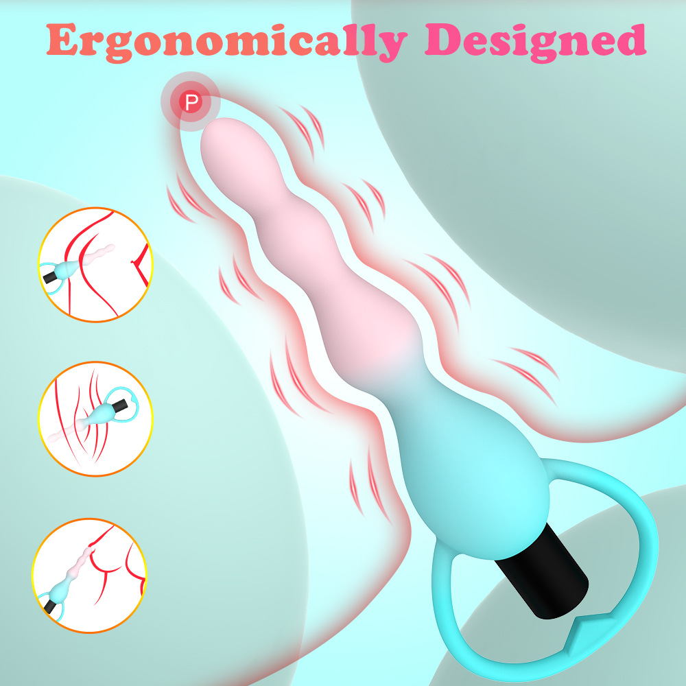 Vibrating Anal Plug Prostate Massage Anal Beads Butt Plug Vibrators Sex Toys for Women Couples Butt Plug Silicone Adult Products - Image 5