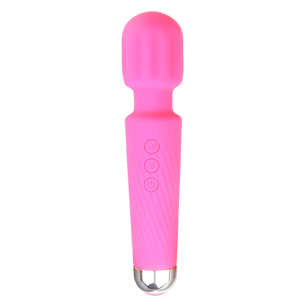 USB Charge Magic 20 Pattern 8 Speed AV Wand Massager Electric Relax Massage Vibrator Waterproof Silicone Personal Body Massager - Image 12