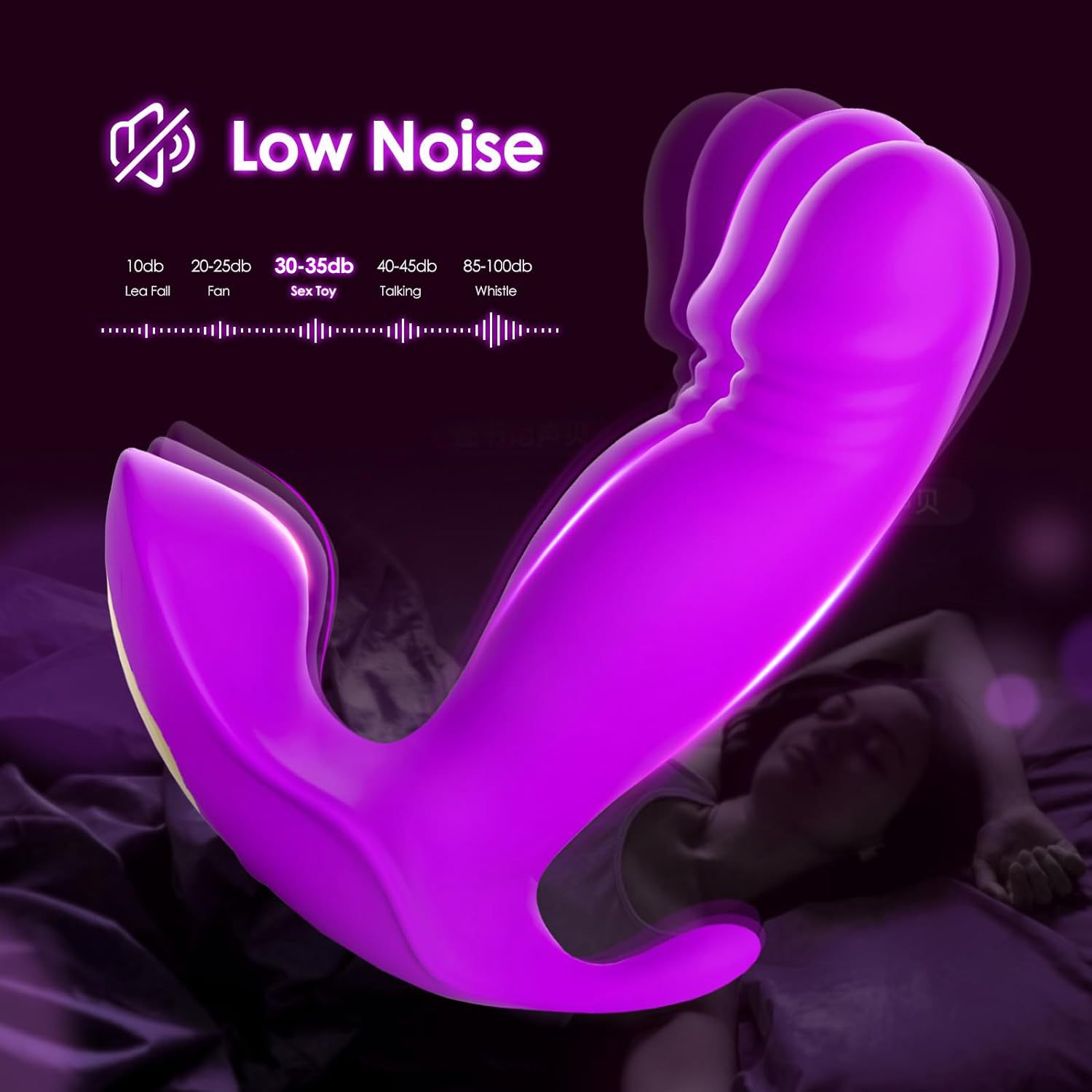 Wearable G Spot Dildo Vibrators Adult Sex Toys with 10x2 Quickly Wiggling & Vibrating Modes App Remote Control Panty Mini Vibrator - Image 4