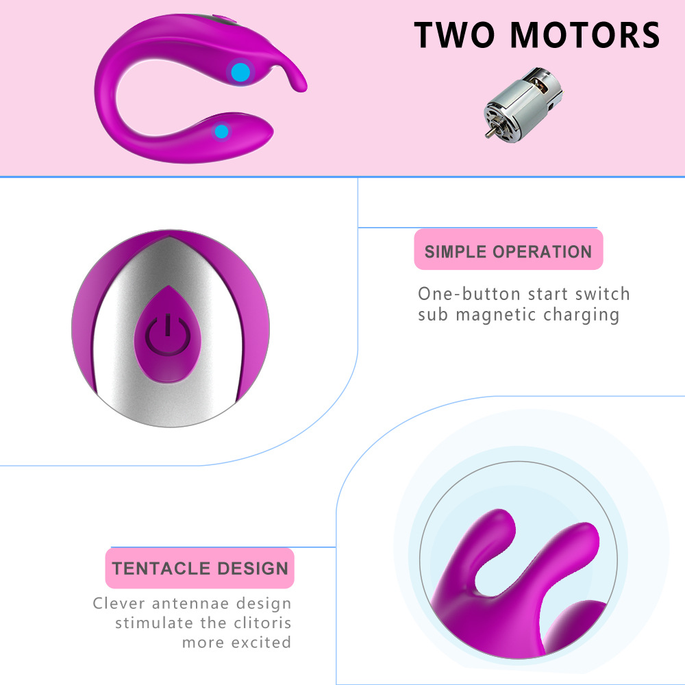Wearable Remote Control Vibrator - BIG SHOCKED Rabbit Adult Sex Toys for Women Couples Female Sex Toy G Spot Vibrater Clitoral Penis Vibrators with 10 Powerful Vibrating Dildo Sexual Pleasure Tools for Women - Image 7