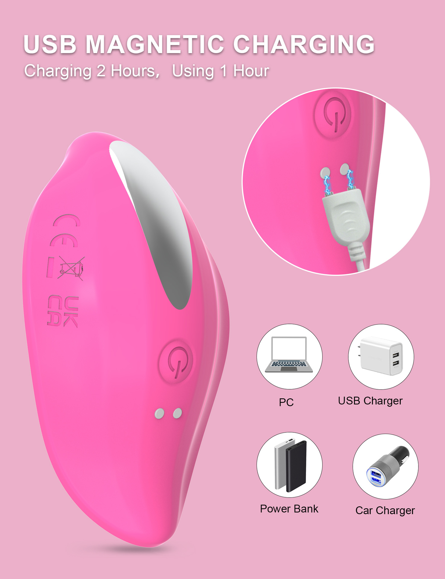 USB Power 12 Vibration Patterns Waterproof Wearable Panties Vibrator Sex Toy 12-Inch Clitoral Stimulator for Couples/Lovers - Image 7