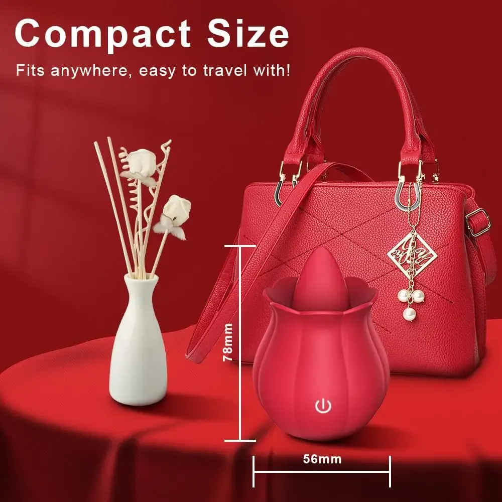 Rose Toy Swing Tongue Licking Vibrator Female Powerful Oral Nipple Clitoris Stimulator Massager Adults Goods Sex Toys for Women - Image 6