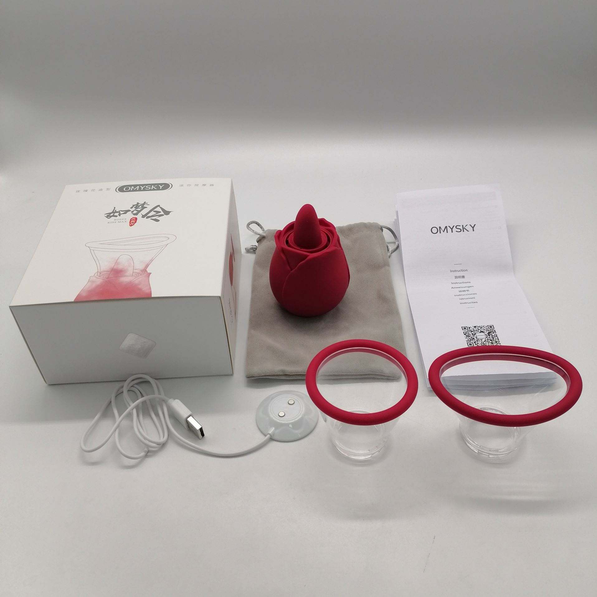 3 in 1 Rose Vibrator Clitoris Stimulator Sucking Tongue Masturbator Licking Rose Vibrator Clit Sucker Dildo Women - Image 11