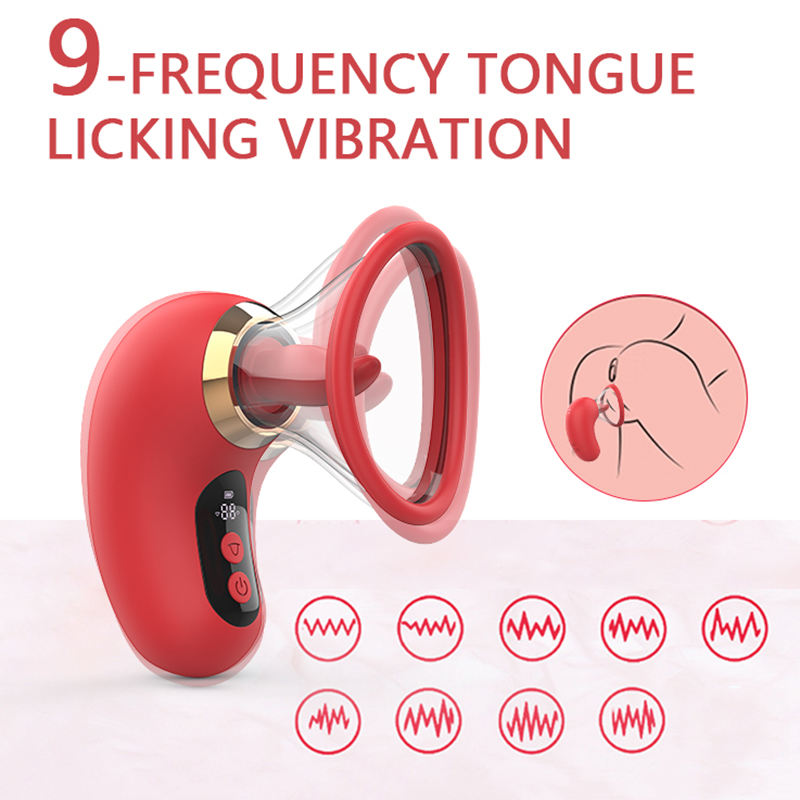 Licking & Sucking Clitoral Stimulator Rose Tongue Vibrator for Women Nipple Clit Sucker Sex Toy Adult Product Wholesale - Image 3