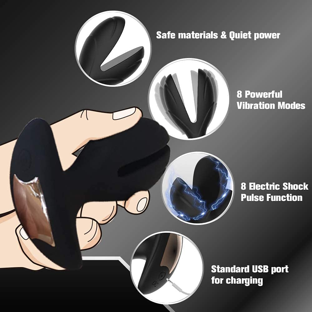 Vibrating Anal Plug with Electric Shock, Rechargeable Anal G Spot Vibrator Adult Sex Toys for Women and Couple Gay Sex Play - Image 7