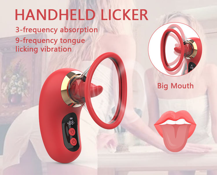 Licking & Sucking Clitoral Stimulator Rose Tongue Vibrator for Women Nipple Clit Sucker Sex Toy Adult Product Wholesale - Image 4