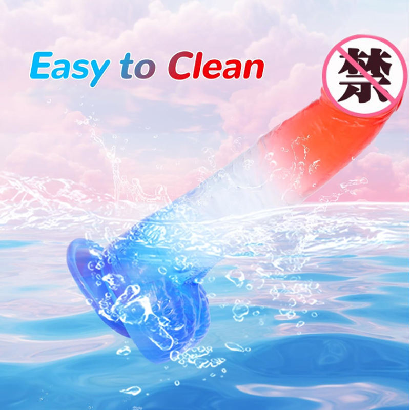 Wholesale Soft TPE Jelly Dildos for Women Huge Realistic Realistic Dildo 4 COLORS TO CHOOSE - Image 15