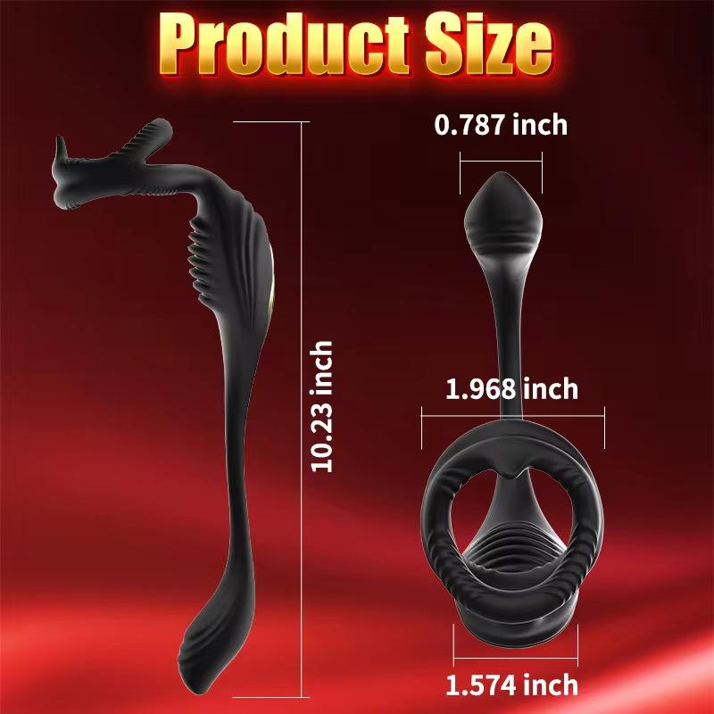 Double-ring Male Use Wearable Anal Plug Rear Cavity Vibration Lock Spermatic Cord Massage Masturbation Toy Erotic Sex Product - Image 7