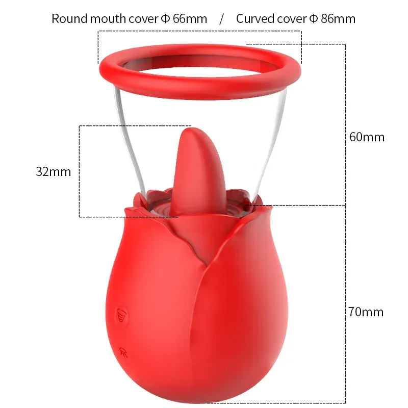 3 in 1 Rose Vibrator Clitoris Stimulator Sucking Tongue Masturbator Licking Rose Vibrator Clit Sucker Dildo Women - Image 10