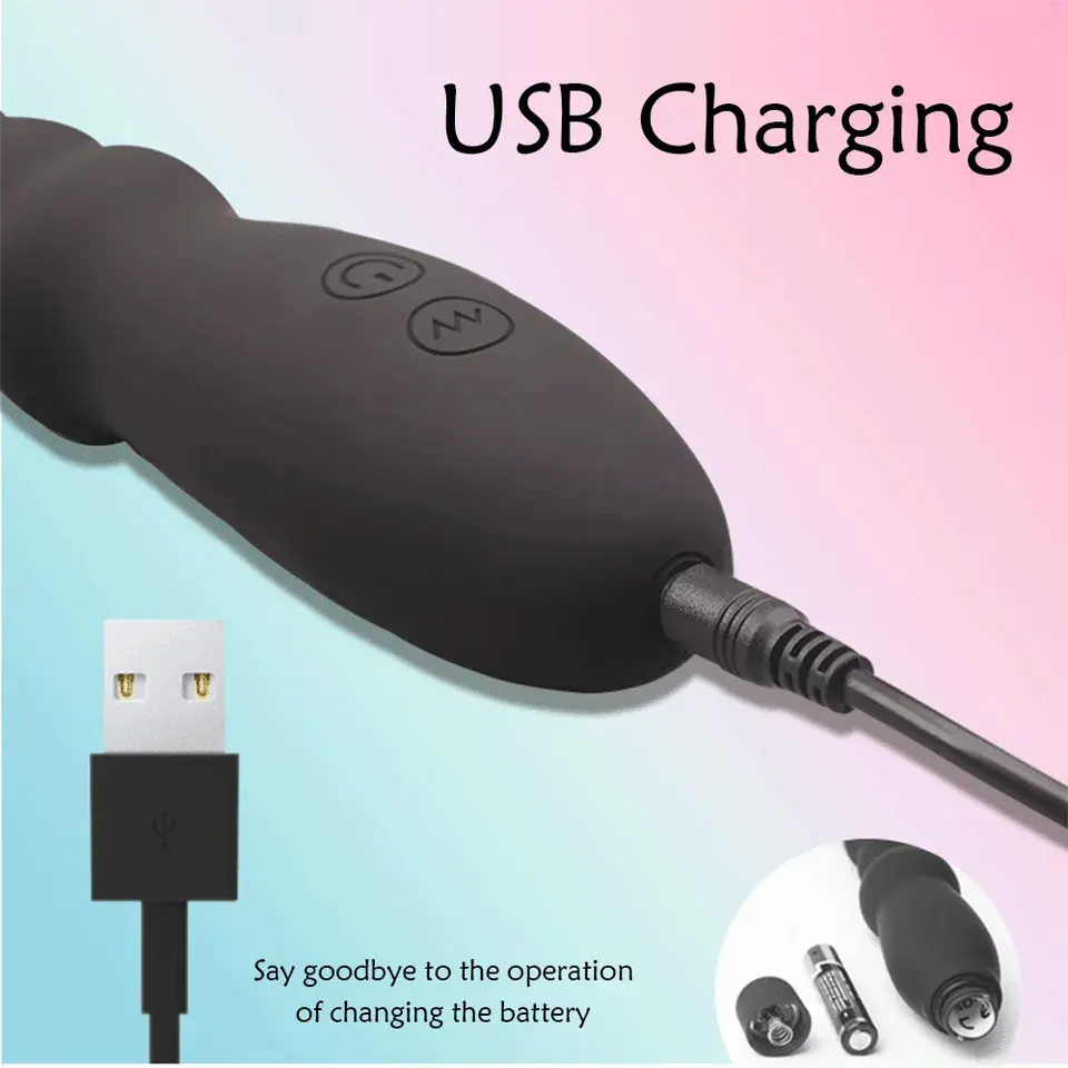 10 Speed Anal Vibrator Anal Beads Prostate Massage Dual Motor Butt Plug Stimulator USB Charge Vibrators Sex Toys for Men Women - Image 5