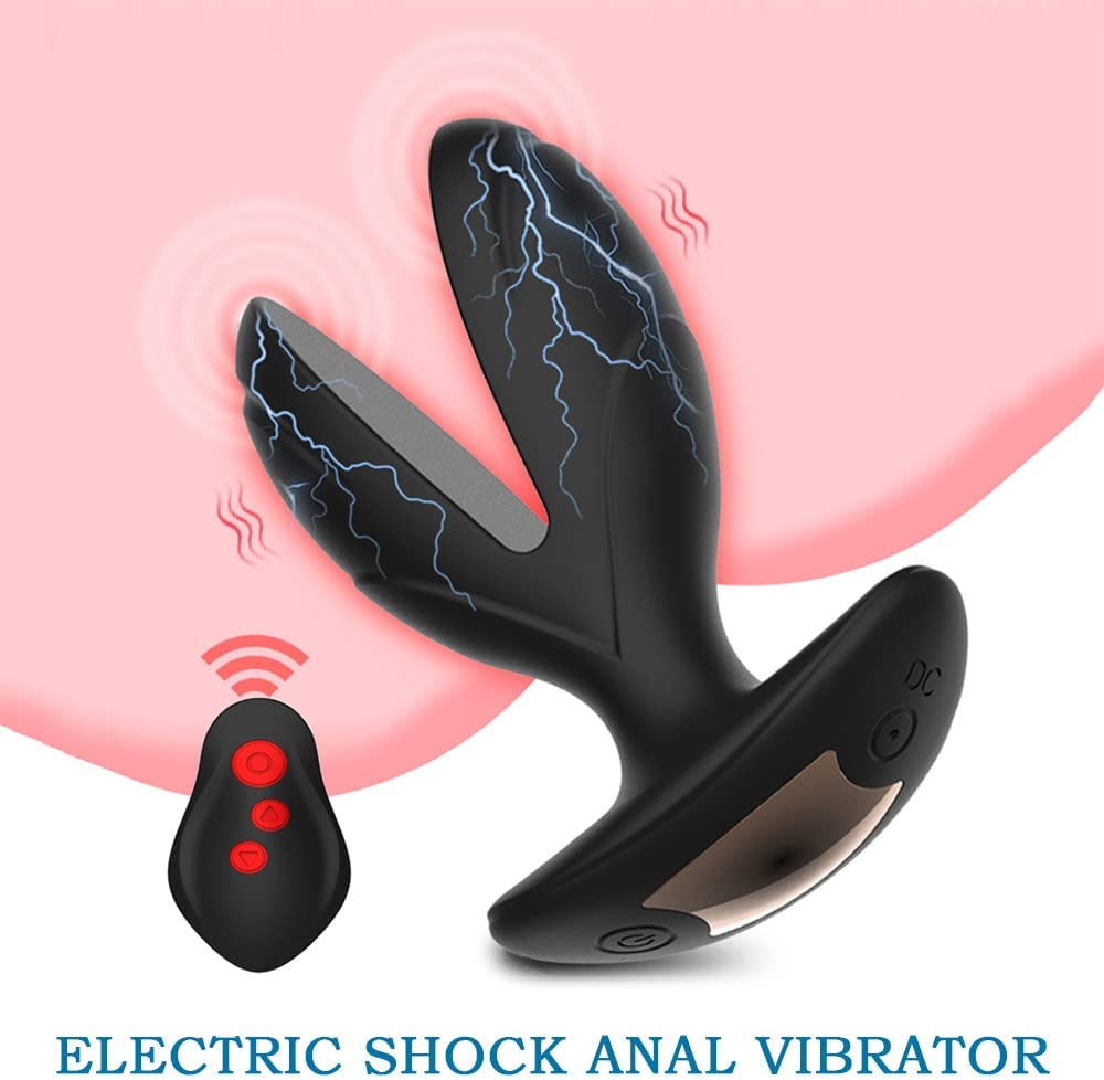 Vibrating Anal Plug with Electric Shock, Rechargeable Anal G Spot Vibrator Adult Sex Toys for Women and Couple Gay Sex Play - Image 2