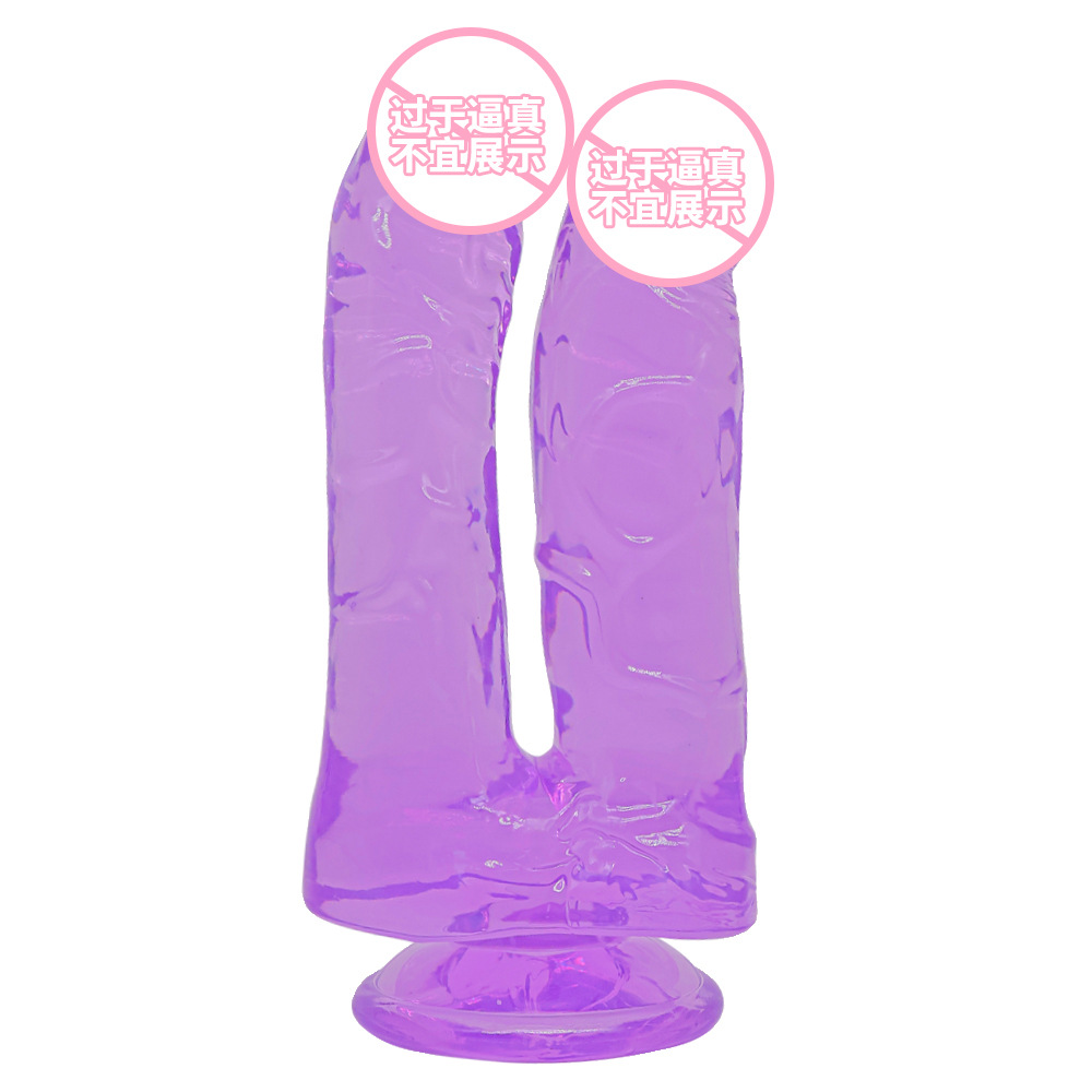 Wholesale Silicone Dildo Female Masturbation Device Sex Toy Female Double-headed Dildo - Image 8